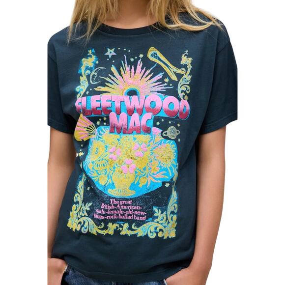 DAYDREAMER Fleetwood Mac Celestial Bouquet Tee Size L New w/ Tag MSRP $88 - Picture 7 of 12